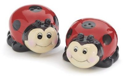 Whimsical Ensemble salière et poivrière en forme de coccinelle pour décoration de cuisine