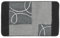 Meusch Badteppich Curly grau 60 x 100 cm