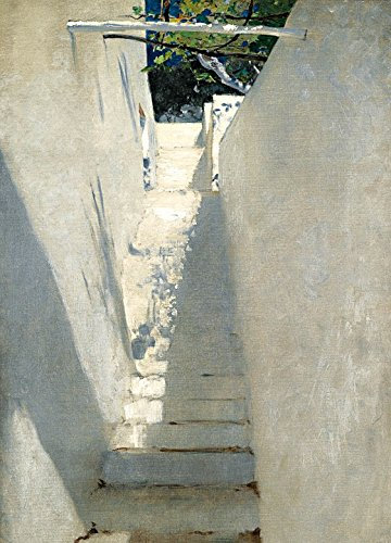 1art1 John Singer Sargent Treppenaufgang In Capri, 1878, 2-Teilig Fototapete Poster-Tapete 250x180 cm