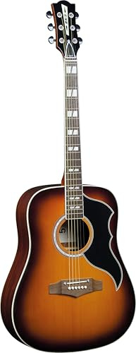 EKO GUITARS – Ranger VI VR, Akustikgitarre, Serie ''Vintage Reissue“, Decke aus Fichte, Zargen und Boden aus Mahagoni, Hals aus Mahagoni, Griffbrett aus südamerikanischem Roupanà, Farbe Honey Burst