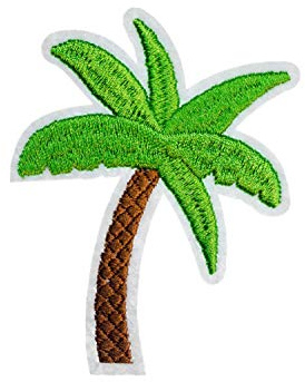 Palm Tree Patch Hotfix Application Iron On Motif Miniblings Palmetto