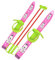 MARMAT SKI Skier Kinder BINDUNG + Stöcken Kinder-SKI Kunststoff 6 Farben 65 cm (Rosa)