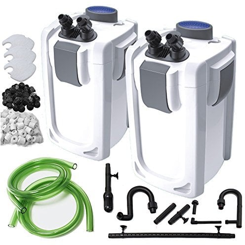 Finest-Filters Aquarium External Canister Filter with UV Steriliser for Fish Tank 1000/1400 / 2000lph (HW-702B (1000l/h + 9w UV))