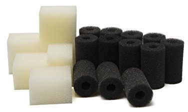 LTWHOME Vorfilter Schwämme und Kompatible Schaumfilter Pads Serie Passend für Fluval Edge Aquarium (Packung mit 18)