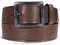 Carhartt Accessory Bridle Leather Heat Creased Belt, 44, Brown with Matte Gunmetal Finish