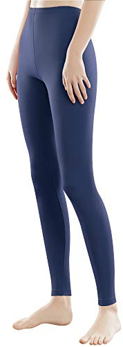 Libella Damen Lange Leggings bunt mit Hohe Taille Slim Fit Fitnesshose Sport aus Baumwolle 4108 Marineblau 3XL