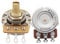FLEOR 500K Linear Pots 15.5mm Short Split Shaft Guitar Potentiometer, Pack of 2