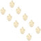 UNICRAFTALE Über 16Stk Golden Monstera Blatt Charms Edelstahl Blatt Anhänger 1mm Kleines Loch Metall Blatt Anhänger Für DIY Halsketten Armband Ohrring DIY Schmuckherstellung