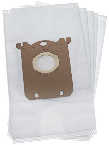 vhbw 5x Sacs compatible avec Tornado Essensio TO 4610-4620 aspirateur - microfibres non tissées, 28,6cm x 17cm, blanc