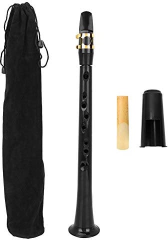 Kit de Saxofón de Bolsillo, Mini Saxofón Portátil Bb Tune con Bolsa de Almacenamiento de Lengüeta para Músicos Y Principiantes, Instrumento de Práctica