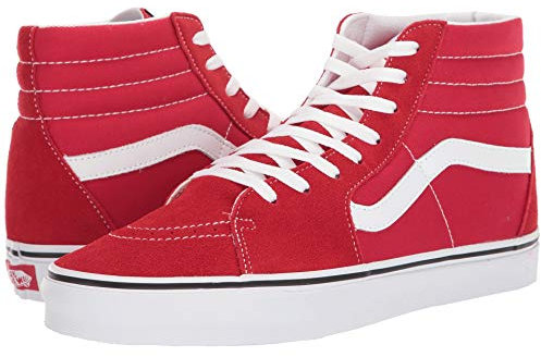 Vans Damen Hi-top Sneaker, Racing Red/True White, 7.5 Women/6 Men
