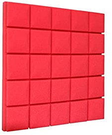 Lärmschutz-Schallabsorptionsplatten, Schallschutz-Schaumstoff-Wandplatten Flammhemmende Schallabsorptionsplatte mit hoher Dichte 10PCS für Re