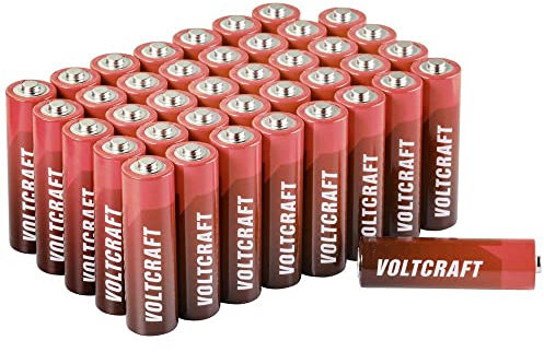 VOLTCRAFT Industrial LR6 Batteria Stilo (AA) Alcalina/manganese 3000 mAh 1.5 V 40 pz.