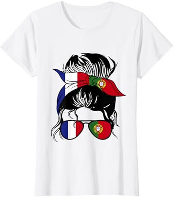 Racines portugaise Drapeau Portugal portugais français T-Shirt