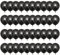 60-teiliges Luftballons-Set, 30,5 cm, schwarze Latexballons mit 20 m Bändern, schwarze Heliumballons für Hochzeit, Geburtstag, Dusche, Party-Dekoration (schwarz)