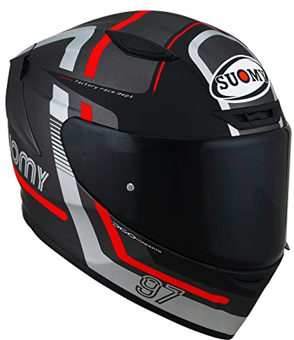 Suomy Track-1 Ninety Seven 2023 Helm, schwarz/rot, L (59/60)