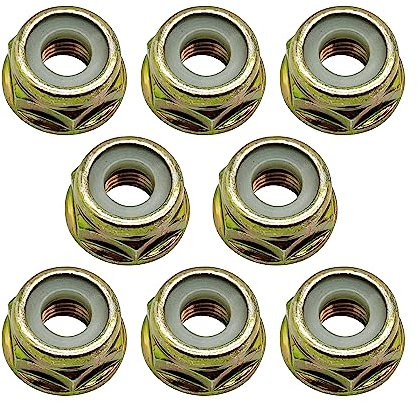 LETAYAR 8 Stück M10 x 1,25 Linksgewinde Kragenmutter Ersatz für Universal Pivotrim Rasentrimmer