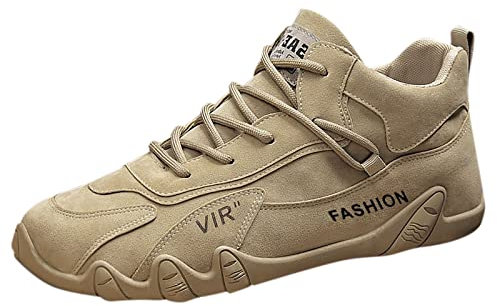 NOAGENJT stivali donna stivali uomo alti neri scarpe uomo eleganti nere stivali gomma uomo 43 2023 sneakers zeppa interna Cachi #2 14.99