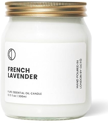 OCTŌ Lavendel | Duftkerze mit sojawachs und naturreinen ätherischen ölen 300ml