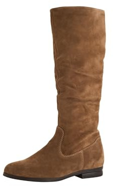 Tamaris Damen Long Boots Leder, braun, 40 EU