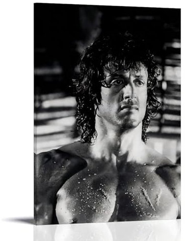 OUTFYT Filmposter First Blood Rambo, HD-Poster, dekorative Malerei, Leinwand, Wandposter und Kunstdruck, moderne Familienschlafzimmer-Dekoration, Poster, 30 x 45 cm