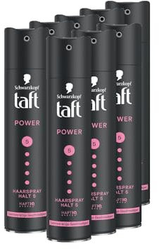 Schwarzkopf Taft Haarspray Power Cashmere (8x 250 ml), Haltegrad 5 Haarstyling, Haarspray für trockenes und strapaziertes Haar, Kaschmir-ähnliche Geschmeidigkeit, vegane Formel*