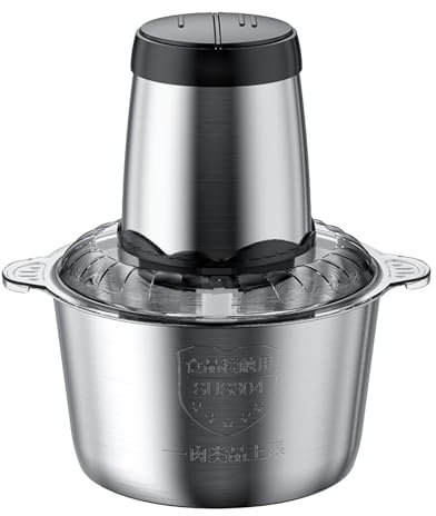 Tritatutto elettrico per alimenti, grande, tritatutto staccabile, tritatutto elettrico regolabile da 3 l, con potente motore da 300 W, robot da cucina per verdure, cipolle, frutta e noci