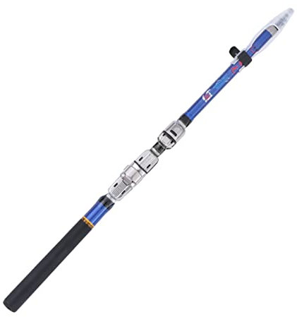 WOONEKY 1stück Portable Angelrute Mit Soft-Tail Leichte Ausziehbare Angelrute Für Meereseinsatz Mit Robustem Keramikkreis Und Rutschfestem Griff Für Angler