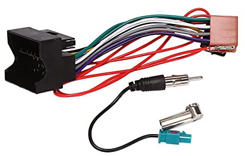 Borimend Câble de Faisceau de Câblage d'alimentation Audio StéRéO de Voiture pour 207 307 407 pour Adaptateur de D'Antenne Radio C2 C5