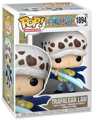 Funko Pop! Animation: OP - Trafalgar D. Water Law mit Blue Anesthesia - One Piece- Vinyl-Sammelfigur - Geschenkidee - Offizielle Handelswaren - Spielzeug Für Kinder und Erwachsene - Anime Fans