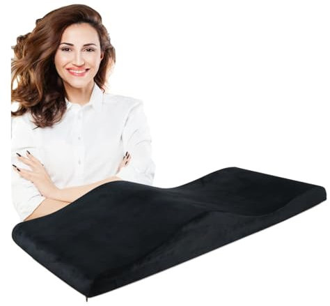 HMHOOXU Ergonomische, Bequeme Topper for Wimpernmassagebetten mit gebogener Matratze for Wimpernbetten