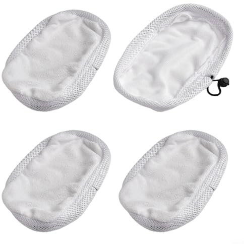 Aprilsunnyzone 4Pcs Microfiber Mop Cloths Pads, Steam Cleaner Pads Replacement For Morphy Richards 720020 720021 720502,9In1 Mop Cloths Pads