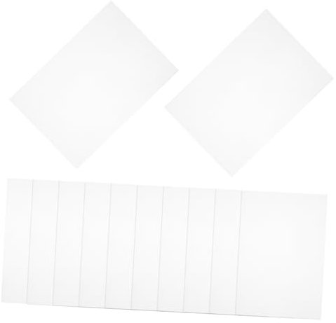 LAPYAPPE 25 Blatt Blätter Laminierte Selbstklebende Folie Papier Selbstklebendes Vinyl Selbstklebende Laminiertaschen Holografisches Laminat Film Laminieren Pvc-gesichtstuch Transparent