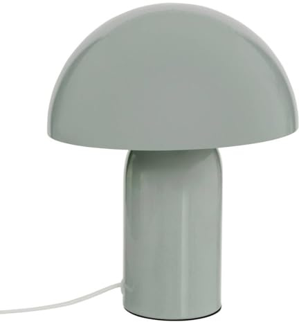 Atmosphera – Lampe Champignon Lito – Vert Céladon - Métal – H24,5 cm – Douille E27 – Secteur – Style Rétro et Design – Idéale Chambre, Salon, Bureau – 25W Max
