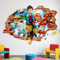 3D Paw Wandaufkleber Aufkleber, Kinderzimmer Wandsticker Wohnzimmer Küche dekorative Wandaufkleber Cartoon Dog Wandtattoo Kinderzimmer Babyzimmer Hause Wanddekoration