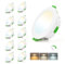 Leselux LED Einbaustrahler 230V Dimmbar, 10 × 5W LED Spots 68mm 3000K Warmweiß 4000K Neutralweiß 6000K Kaltweiß, Deckenspots Loch 65-80mm, IP44 Spots Deckenleuchte Einbauleuchten für Badezimmer Küche