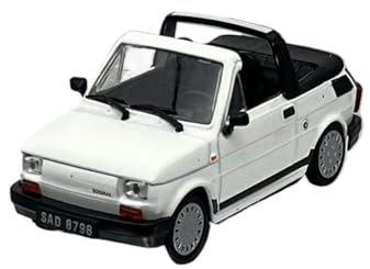 Miniatur Motorfahrzeug-Modelle 1/43 Für FIAT 126P Cabrio 126P Cabrio Metall Modell Ornament Retro Decor Desktop Display Fertigmodell