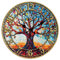 CHGCRAFT Albero della Vita Orologio da Parete 12 Pollici A batteria Silenzioso Non Ticchetta Orologio Decorativo Rotondo per la decorazione della casa e dell'ufficio