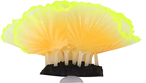 Holigie Décoration de Corail de laitue Artificielle, simulateur de Plantes Marines fluorescentes adaptées à l'aménagement paysager de l'aquarium et à la décoration de la pêche (4)