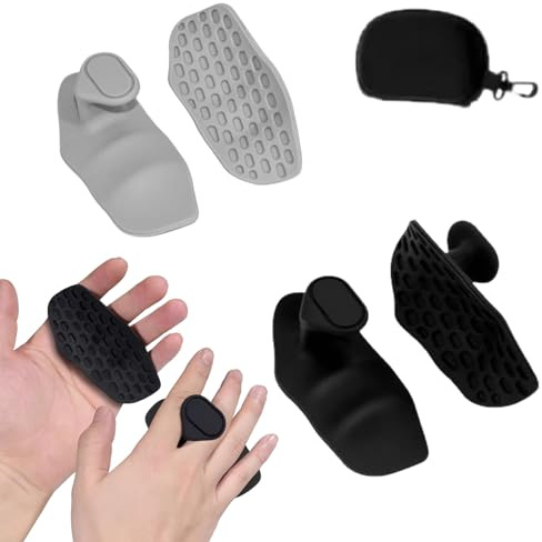 WNTJN 2 Par Empuñaduras de Levantamiento sin Dedos, Protector Manos de Gym, Empuñaduras de Gimnasio, Guantes Gym para Equipo Manual de Protección de Silicona Ligera Hombre Mujer