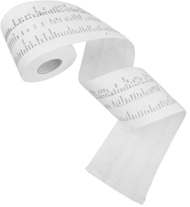ibasenice Englisch Wörter Toilettenpapier Mit Lautschrift Lustiges Wc-papier Für Junge Mädchen Verbessert Vokabular Zuhause Und Schule Pädagogisches Badezimmer Lernen Und Spaß Beim Gebrauch