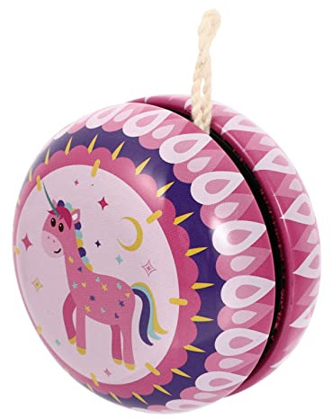 SUPVOX Yoyo - Giocattolo di indirizzo per bambini in metallo, motivo: unicorno, colore: rosa