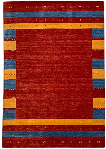 WAWA TEPPICH Handgewebter Wollteppich 170 x 240 cm | Handgefertigter Designteppich aus Wolle für vielseitige Wohnbereiche