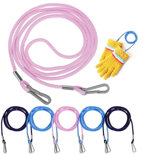 BESPORTBLE 3st Kinderhandschuh-lanyard Multifunktionaler Handschuhhalter Fäustlinge Seil Tragbarer Handschuhriemen Handschuhband Handschuhseil Handschuhclips Für Kinder Fäustlingsband Nylon