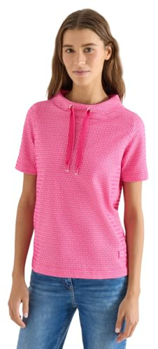Cecil Shirt mit Funnel Neck im Two-Tone-Look Beetroot pink L