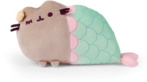 Simba Pusheen Mermaid Plüschtier 25 cm – Meerjungfrau Katze als Kuscheltier, weiche Stofffigur mit Flosse zum Sammeln und Kuscheln, Fanartikel für Kinder und Pusheen Fans
