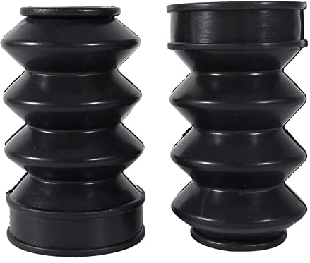Generic Rubber Shock Gaiters for FX XL 883, 39mm Fork Boots with Bottom Fit for Vent for Easy Installation, Fit for Harley Davidson XL883, Excellent Condition, Black Material