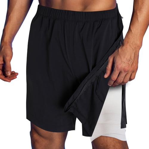 Zufuny Rehahose für Herren, reha Hose, durchgehend seitlich zu öffnen, Aufknöpfbare Trainingshose, knopfshorts, optimal für Reha- & Pflegezwecke