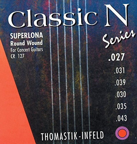 Thomastik Corde Si2 .031 Nylon nu CN31 pour Guitare classique Classic N Series Superlona léger jeu CR128, CR127, CF127, CF128