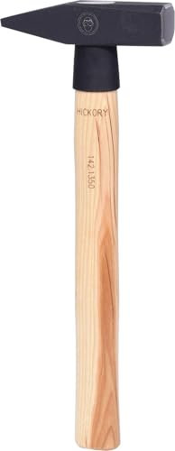 KS Tools 142.1350 Schlosserhammer mit Hickorystiel, 500g
